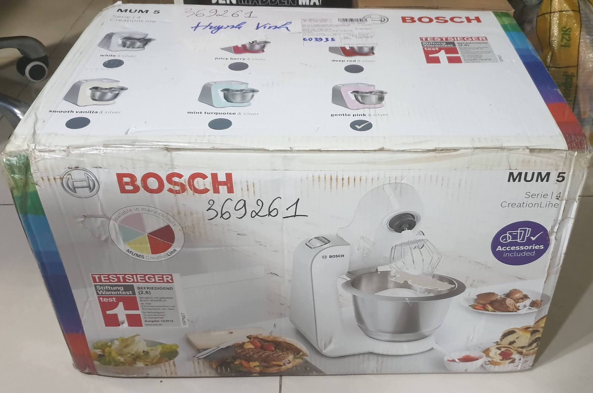[Chỉ giao Tp.HCM] Máy trộn bột Bosch Mum5 Creation Line - 1000W