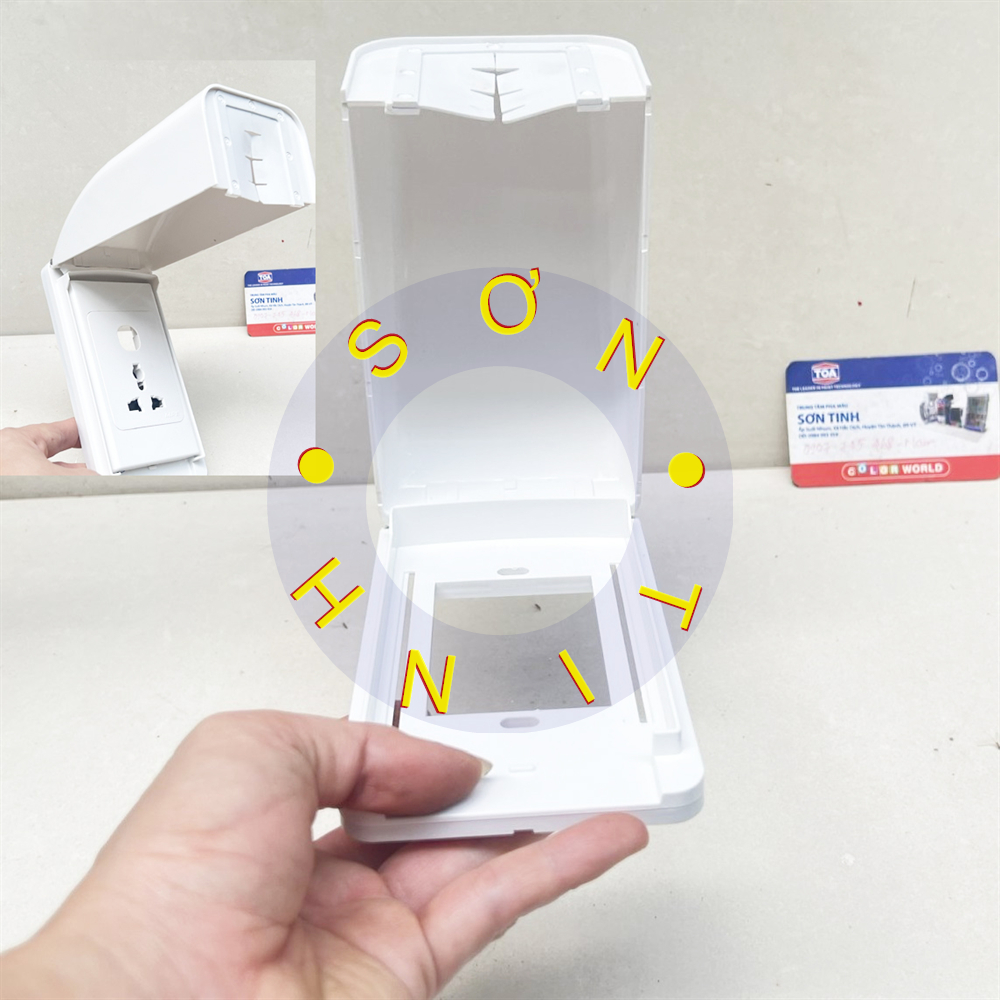 Mặt che mưa phòng chống thấm nước cho ổ cắm công tắc cb aptomat mpe a223s