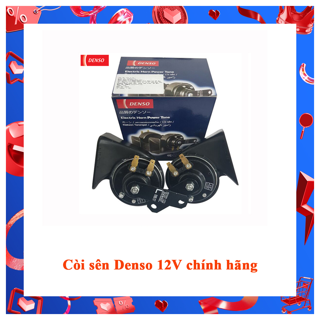 [HCM]Còi sên Denso 12V chính hãng (có video test âm thanh)