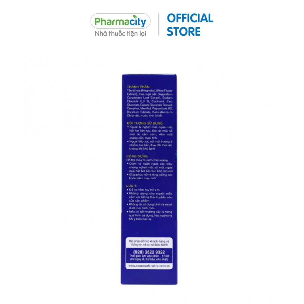 Xịt vệ sinh mũi Rohto NoseWash (35ml)
