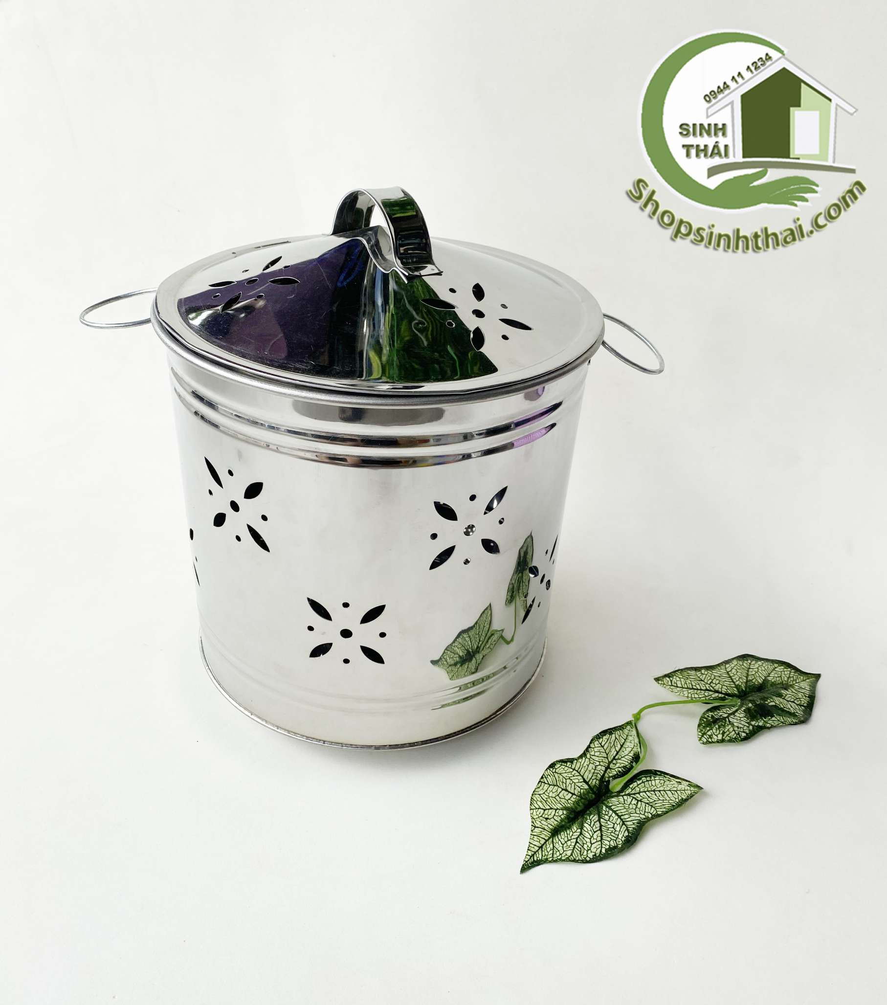 Lò đốt tiền vàng mã - đốt giấy tiền vàng bạc - lò đốt sưởi ấm inox - lò nhỏ 22cm x 25cm