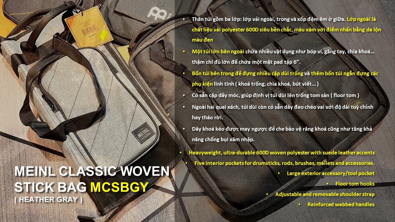 Bao Dùi Trống Meinl Drum Stick Bag