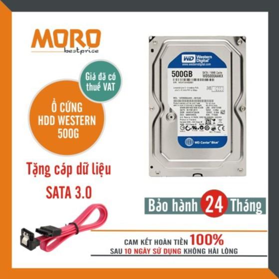 Ổ cứng HDD WD Blue 500GB - Bảo hành 24 tháng