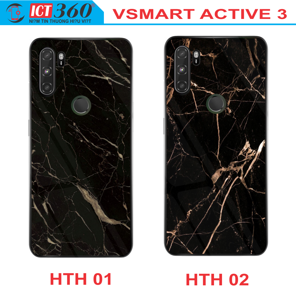 Ốp lưng kính vsmart active 3 - in theo yêu cầu