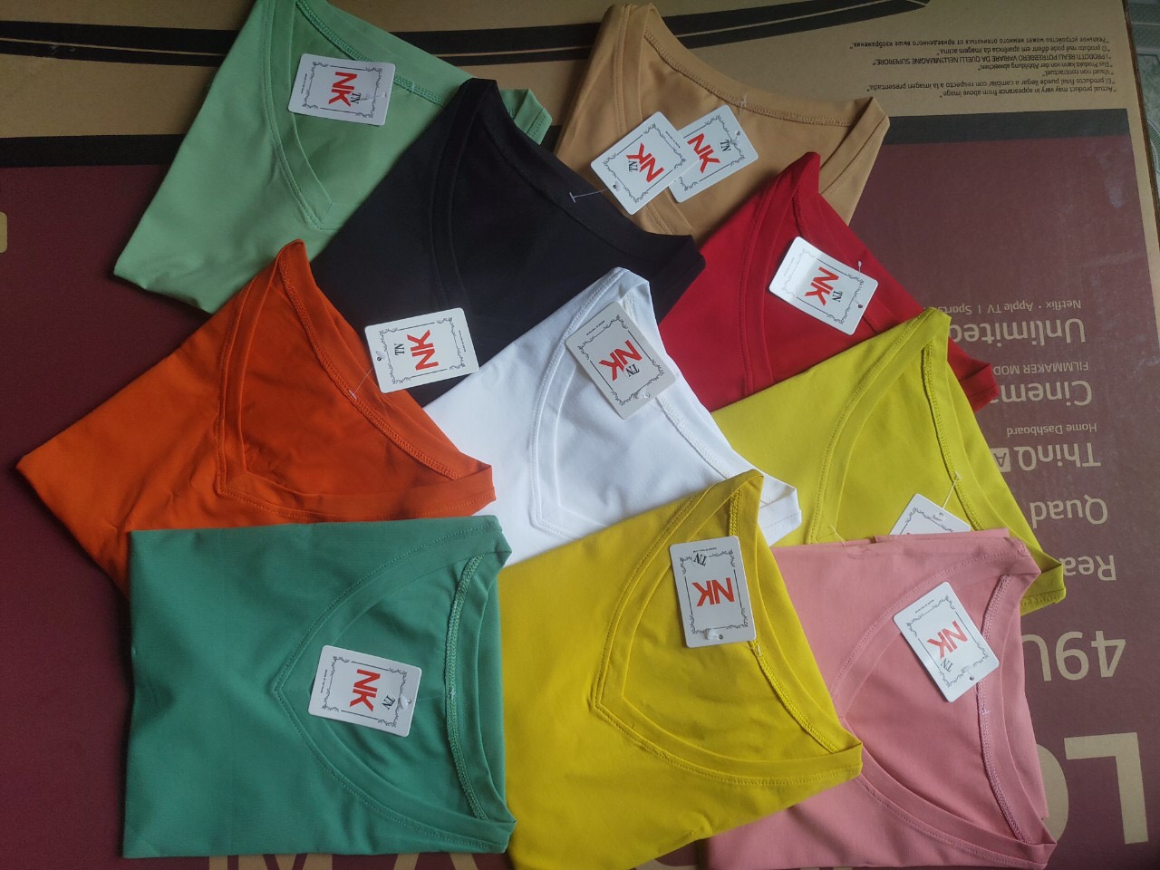 Áo thun thái cổ tim cao cấp áo cotton thái nữ đẹp sai 45 - 65kg