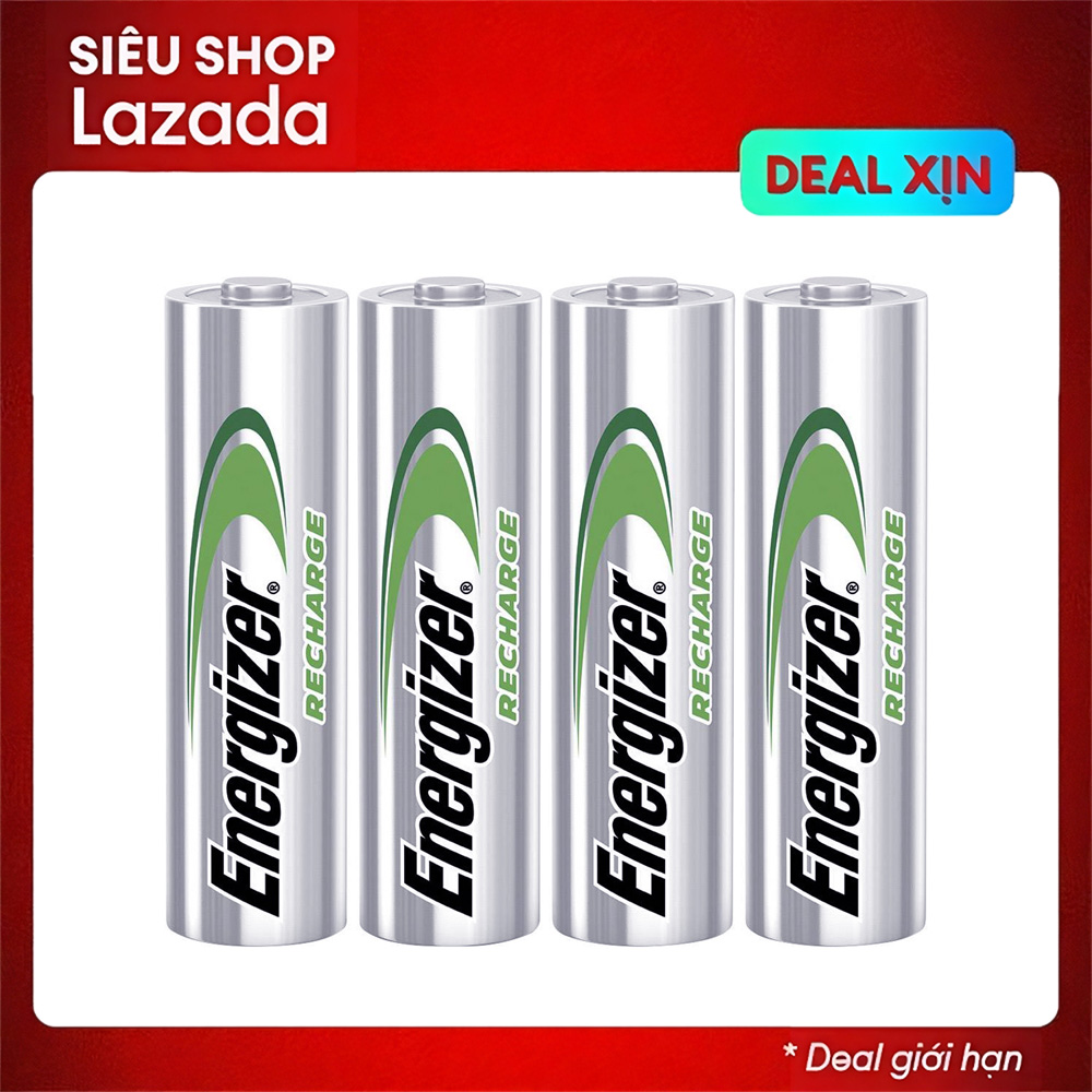 Bộ 4 Pin sạc AA Energizer TRAY 2000mAh - Mới 100% chính hãng chất lượng cao bóc máy không vỉ