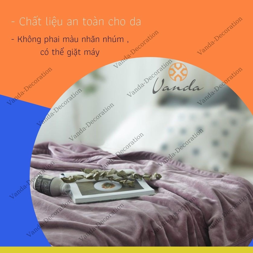 Chăn lông thỏ Muji - Blanket mỏng nhẹ siêu ấm