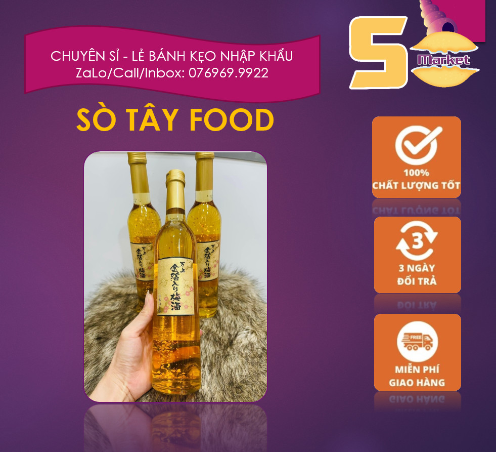 Nước Mơ Choya 720ml va Mơ Vảy Vàng Nhật Bản 500ml