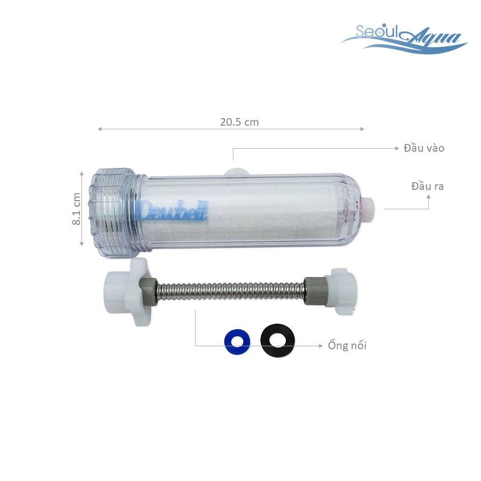 Bộ lọc nhà tắm cao cấp Dewbell F15 Made in Korea 100% chính hãng