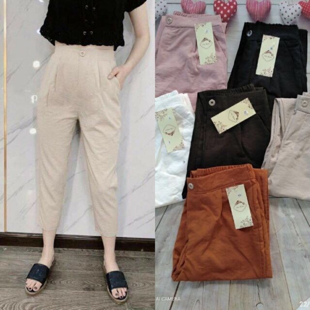 Quần Baggy Đũi Tơ Cao Cấp