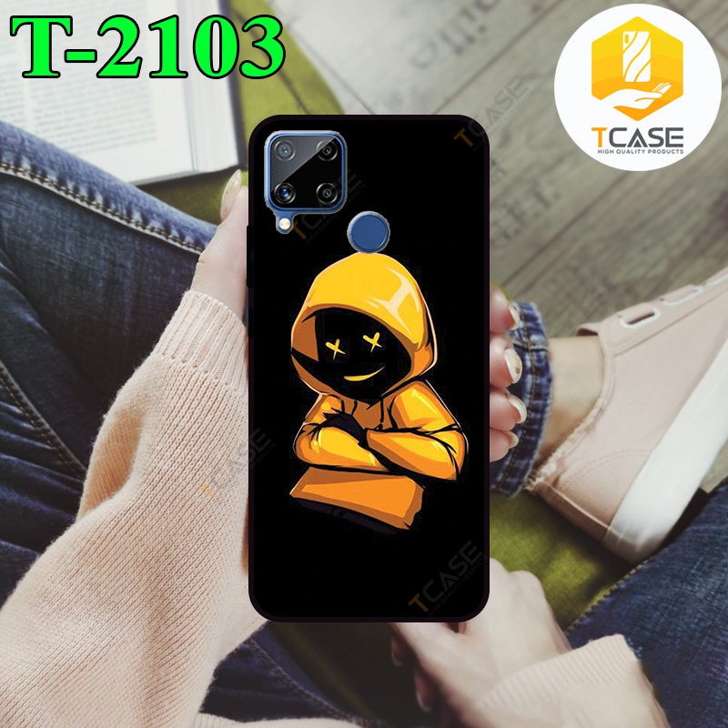 Ốp lưng Tcase dành cho Realme C15 2021 in hình nhiều mẫu phần E