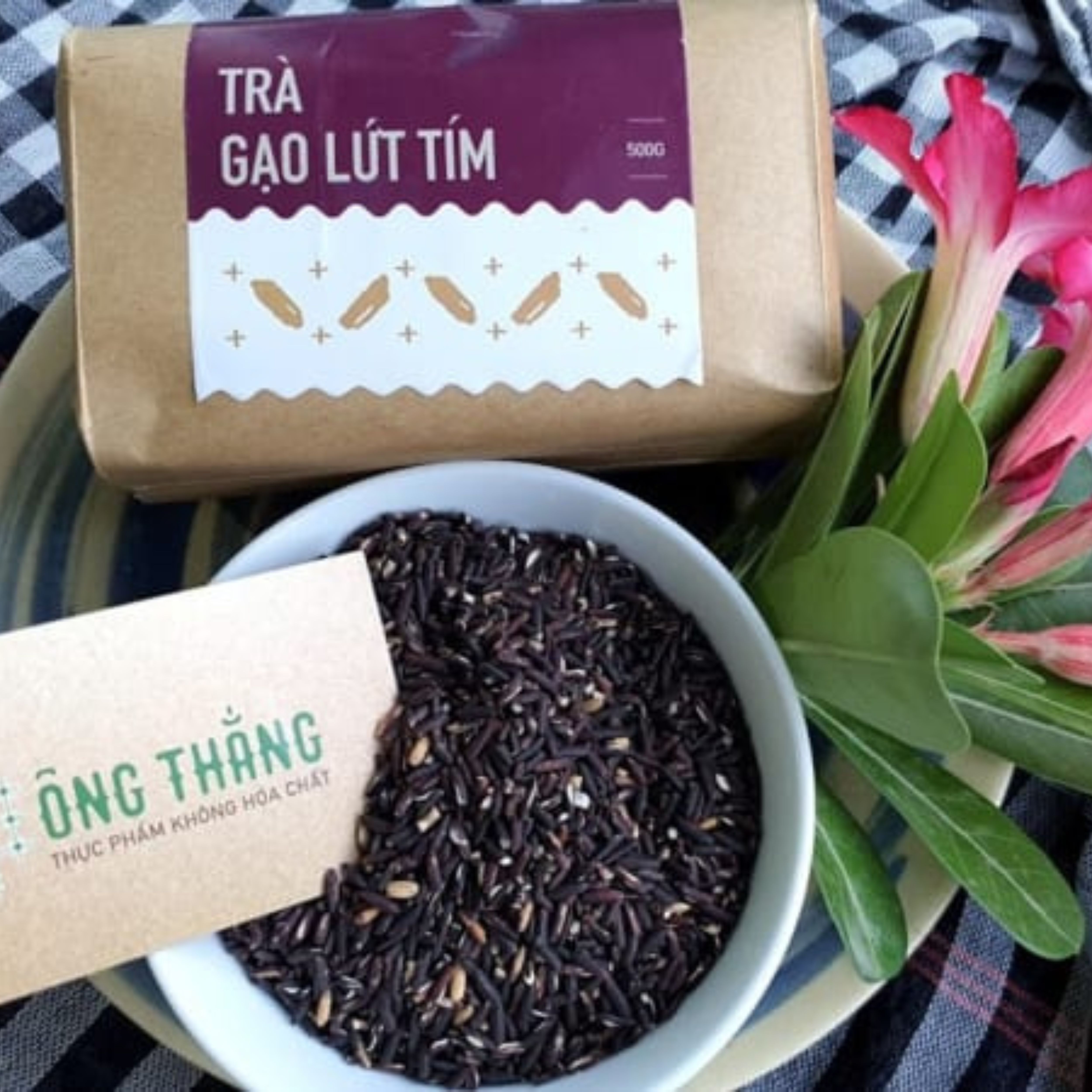 Trà gạo lứt tím ÔNG THẮNG - 500G