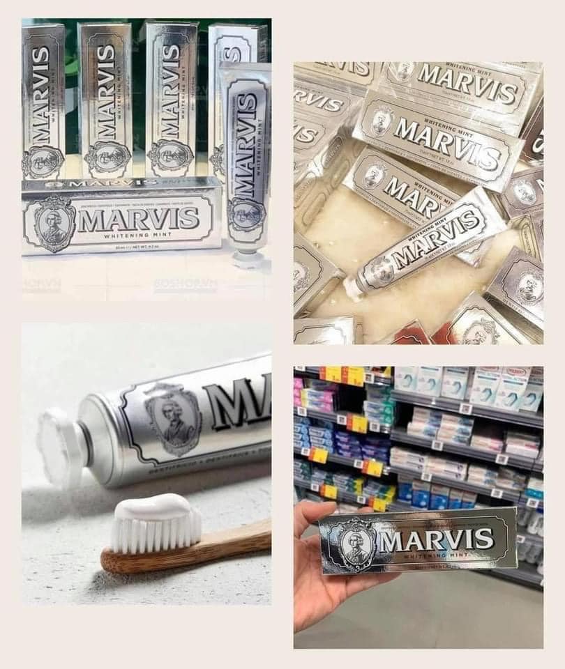 Kem Đánh Răng Marvis Whitening Mint