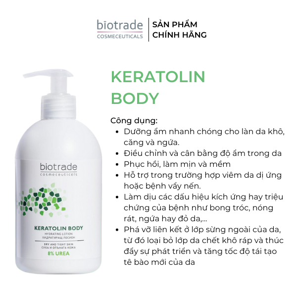Dưỡng Thể Keratolin Body Hydrating Lotion 400ml