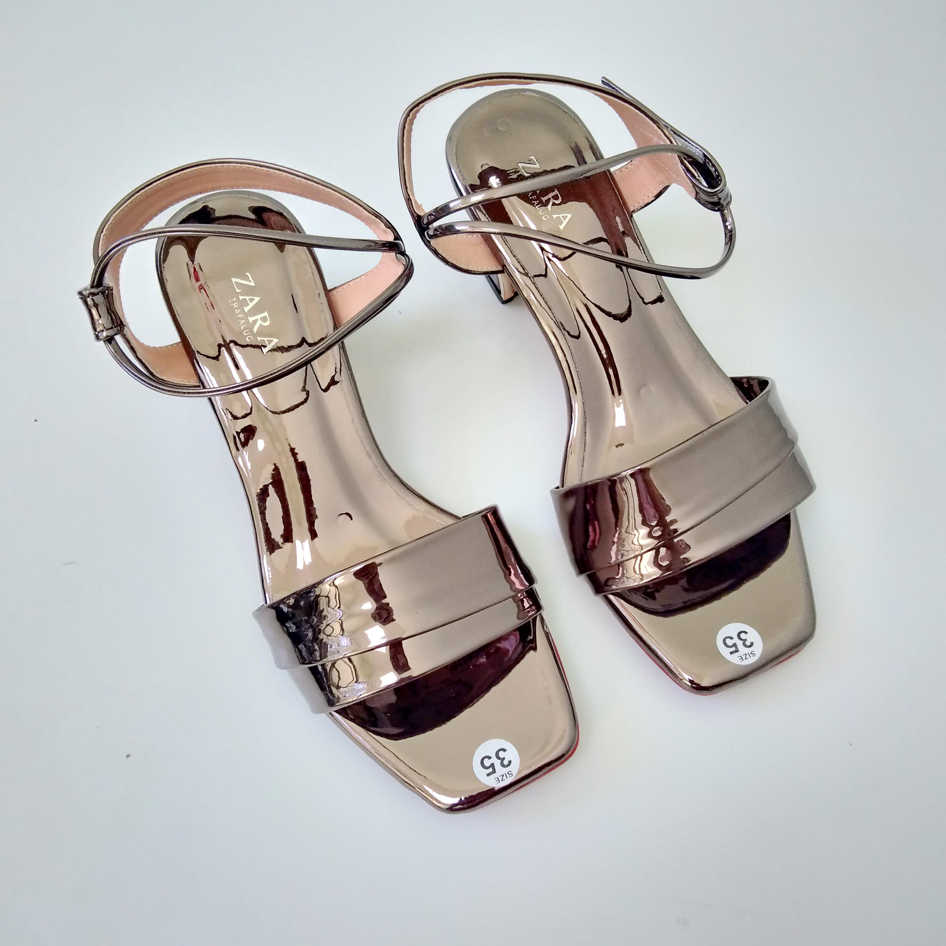 [HCM]Giày sandal gót bọc 5 phân quai xếp thời trang cao cấp Benst