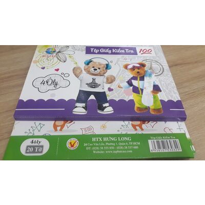 Tệp Giấy Kiểm Tra 4 Ô Ly Bút Cầu