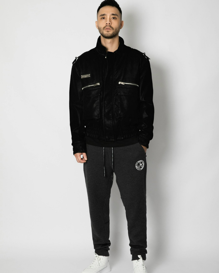 Quần Amand Signature Logo Jogger - Black/ grey