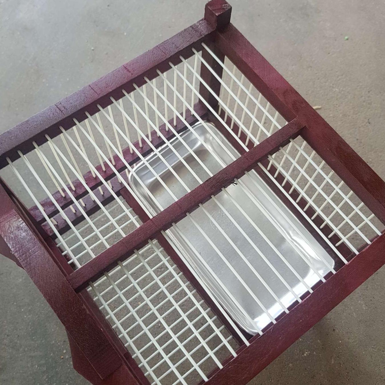 Lồng tắm cho chim kèm khay nhôm