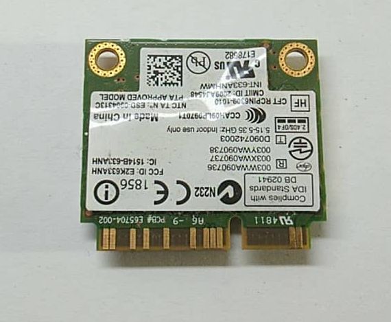 Thay Card Wifi Dell E6220 E6320 E5420 E5520 E6420 E6520 M4600 M6600