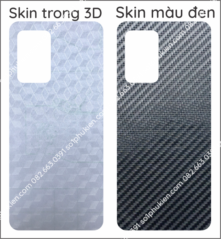 Miếng dán mặt lưng skin carbon Samsung A52s 5G