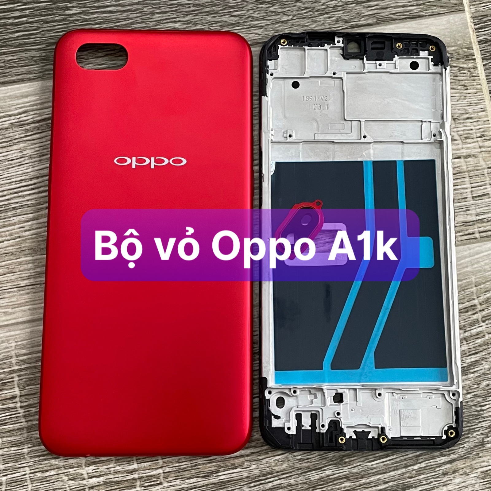 bộ xương vỏ oppo A1k (zin)
