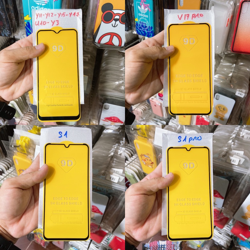 [HCM]Cường lực full màn hình Vivo 11/11i/Y11/Y12/Y15/Y17/Y19/U10/Y91/Y91c/Y93/V15/S1/S1 pro/Y50/V17 pro/V19/V19 neo/Y1s
