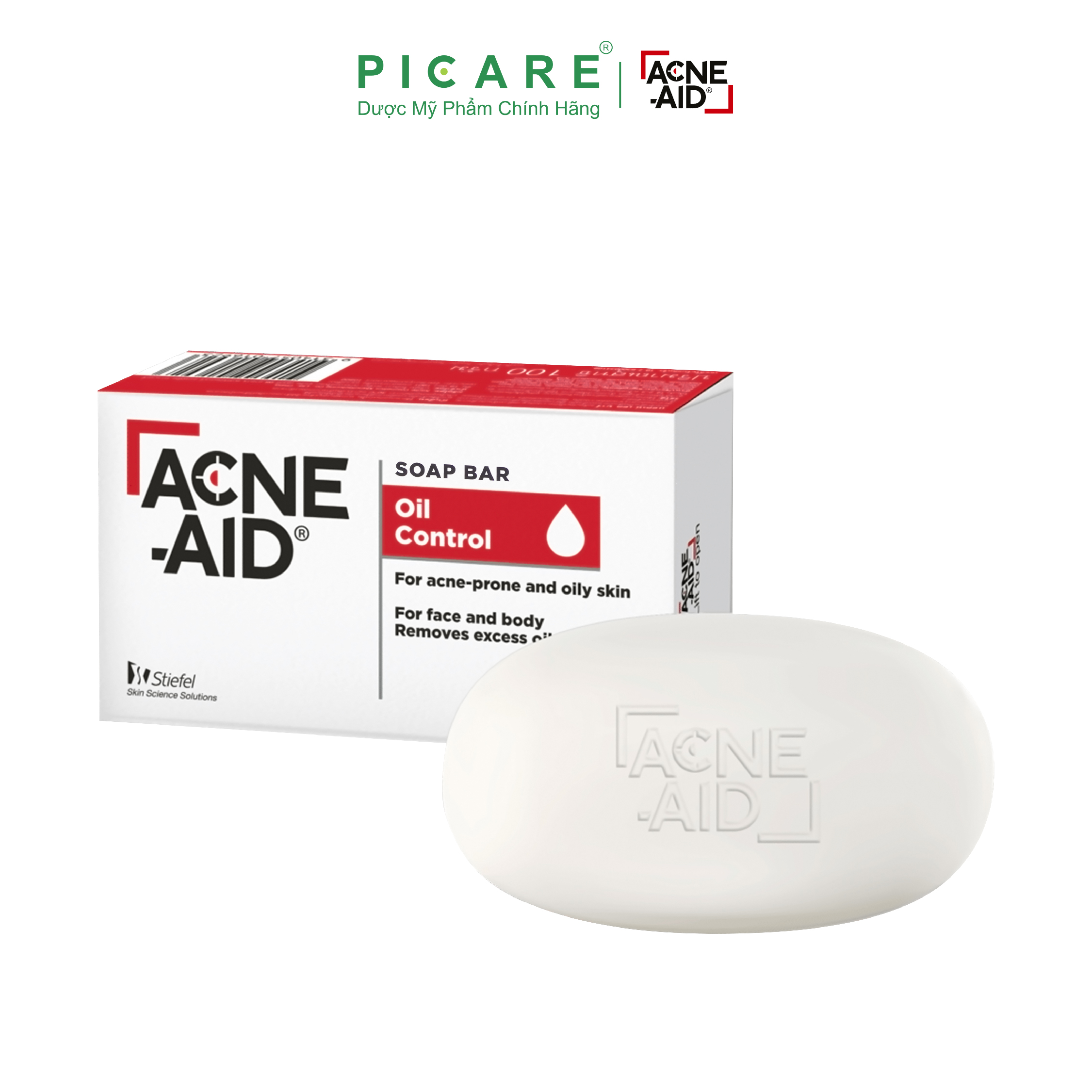 [GIẢM 20K ĐƠN 399K] Xà Phòng Giảm Mụn Trứng Cá Acne-Aid Soap Bar 100g