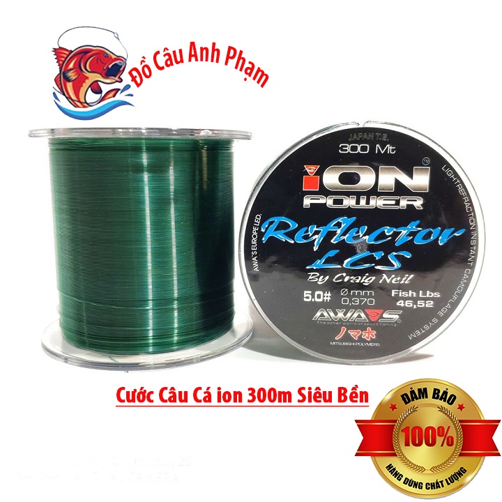 [Siêu Sale] Cước Câu Cá Cước Câu Ion Power 300m Dây Câu Cá Siêu Bền CC4