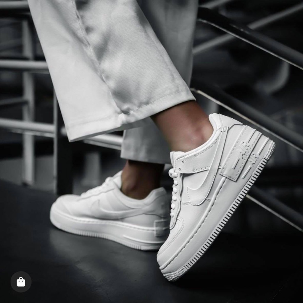 GIÀY CHÍNH HÃNG AIR FORCE 1 SHADOW WHITE [CI0919 100]