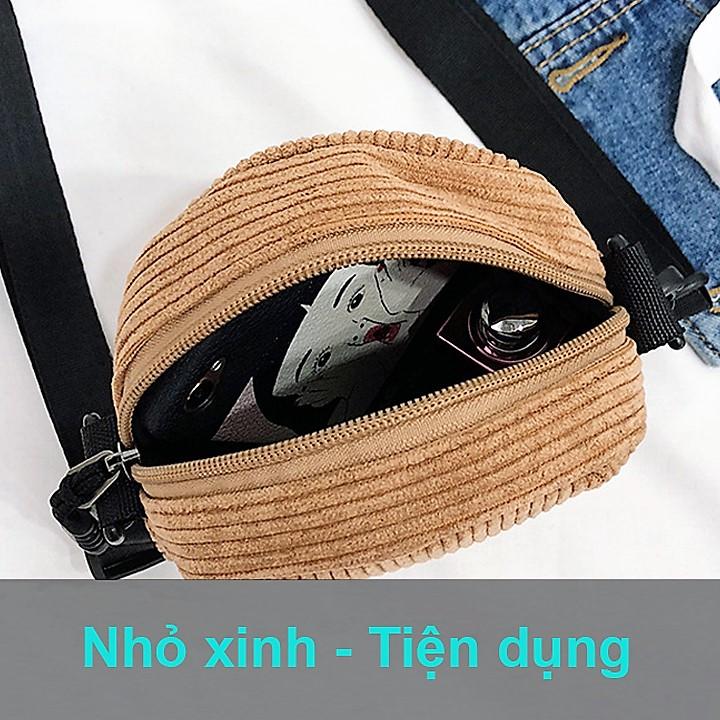 TÚI ĐEO CHÉO MINI NỮ VẢI NHUNG
