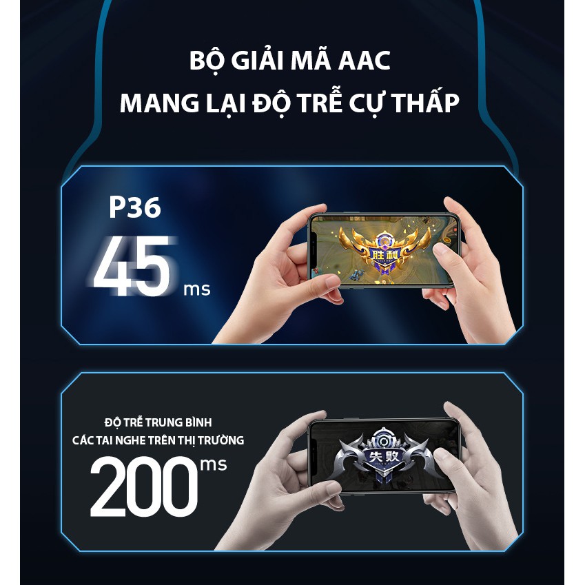 Tai nghe Bluetooth không dây Gaming P36 TWS