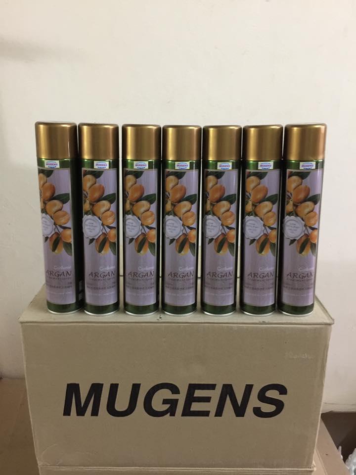 Gôm cứng tạo kiểu tóc mugens hard spray 300ml
