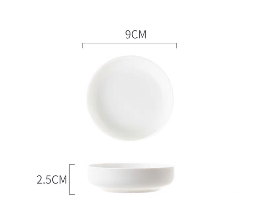 🎗It's hot🎗Size 9cm beautiful pastel ceramic seasoning plate-high grade export porcelain soup bowl without lead