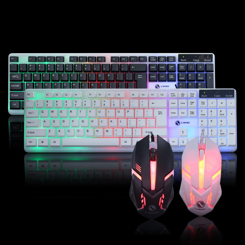 Bộ bàn phím và chuột LIMEIDE T11/G21B Game Led 7 màu-JL