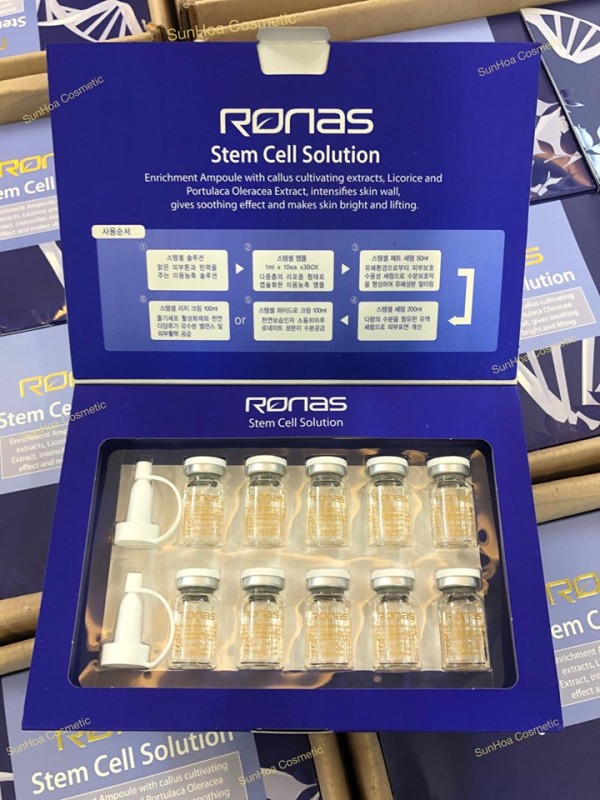 (1hộp) Tinh Chất Tế Bào Gốc-Ronas stem Cell Solution-Mẫu Mới 2020