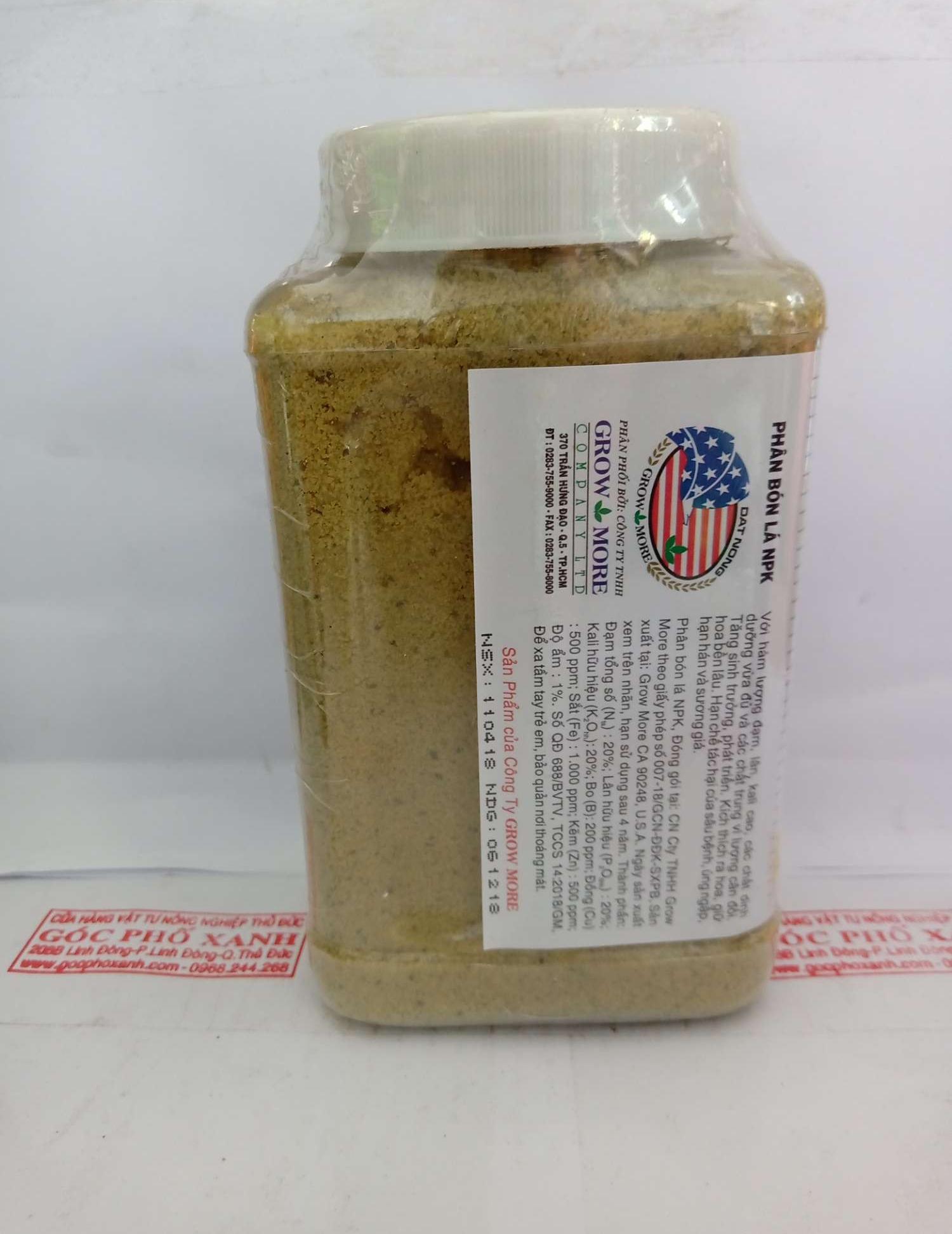 NPK 20-20-20+TE Orchid Growmore cho lan 567gram