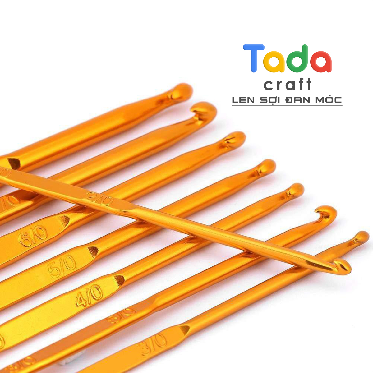 Kim Móc 2 Đầu Cán Vàng Size 1.0mm đến 10mm