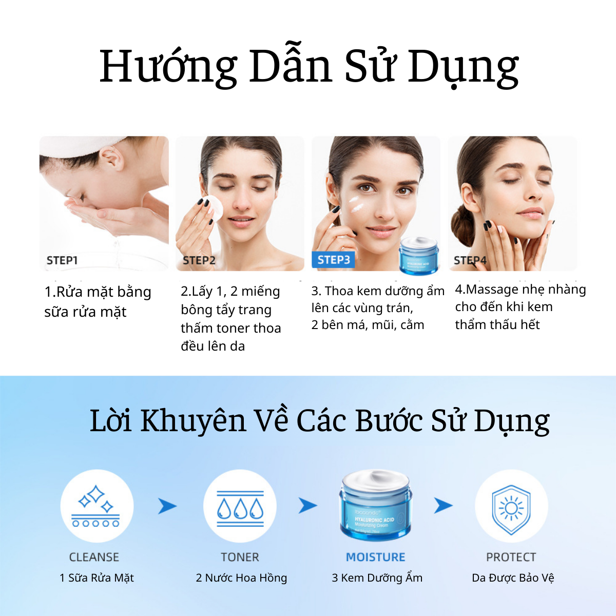 Kem Dưỡng Ẩm vàng 24k giúp căng bóng mọng da