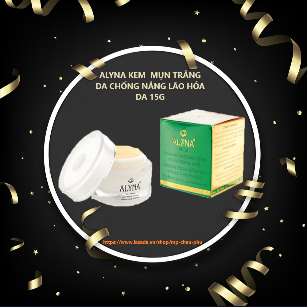 kem alyna mụn lão hóa da 15g ( tặng 1 miếng mặt nạ alyna dưỡng da )