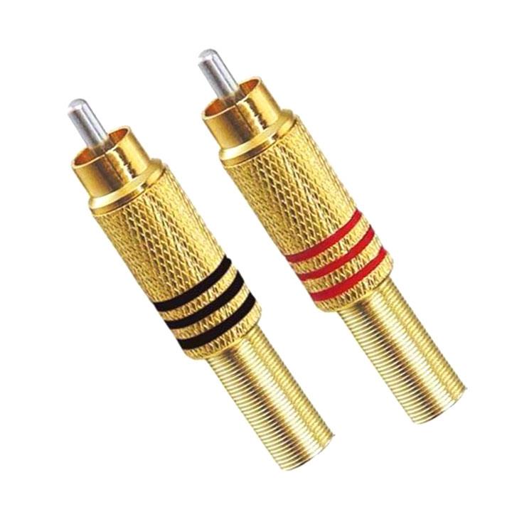 Jack Hoa Sen Mạ Vàng - Jack RCA AV Bắt Vít