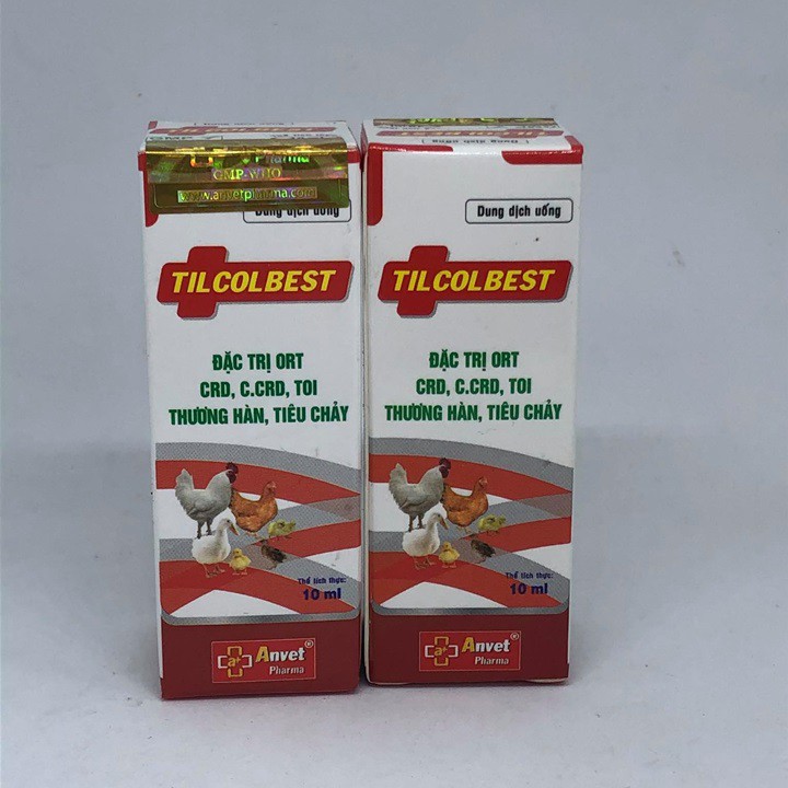 Combo x 3 lọ TILCOLBEST đặc t.rị cac van de ve ho hap cho gà