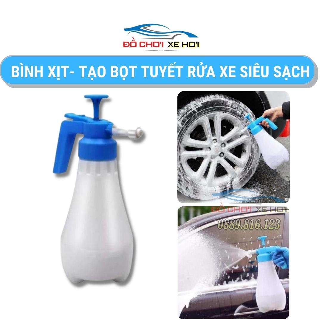 Bình Xịt Tạo Bọt Tuyết Rửa Xe Ô Tô, Xe Máy Cầm Tay 1.8L Tiện Dụng