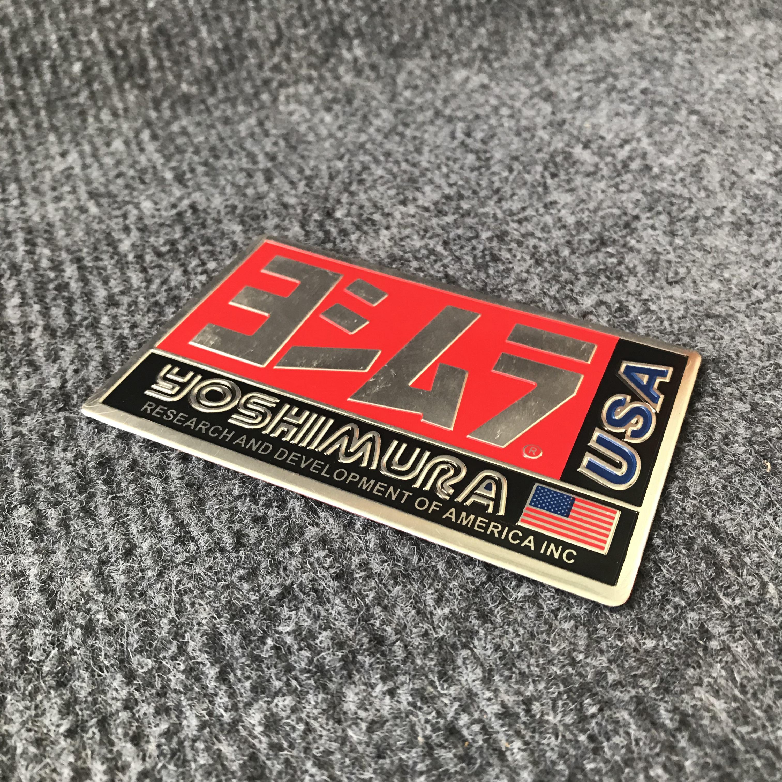 Tem nhôm dán pô xe YOSHIMURA.