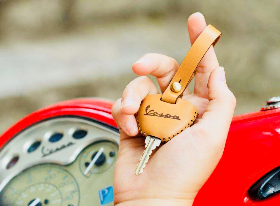 Bọc chìa khóa Vespa chìa dẹt