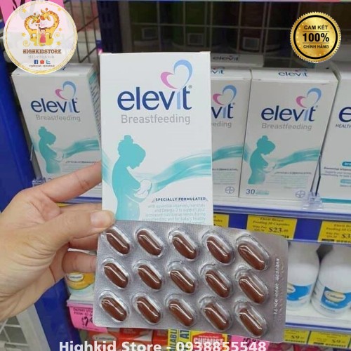 [HCM]Vitamin Elevit Breastfeeding sau sinh 60 viên