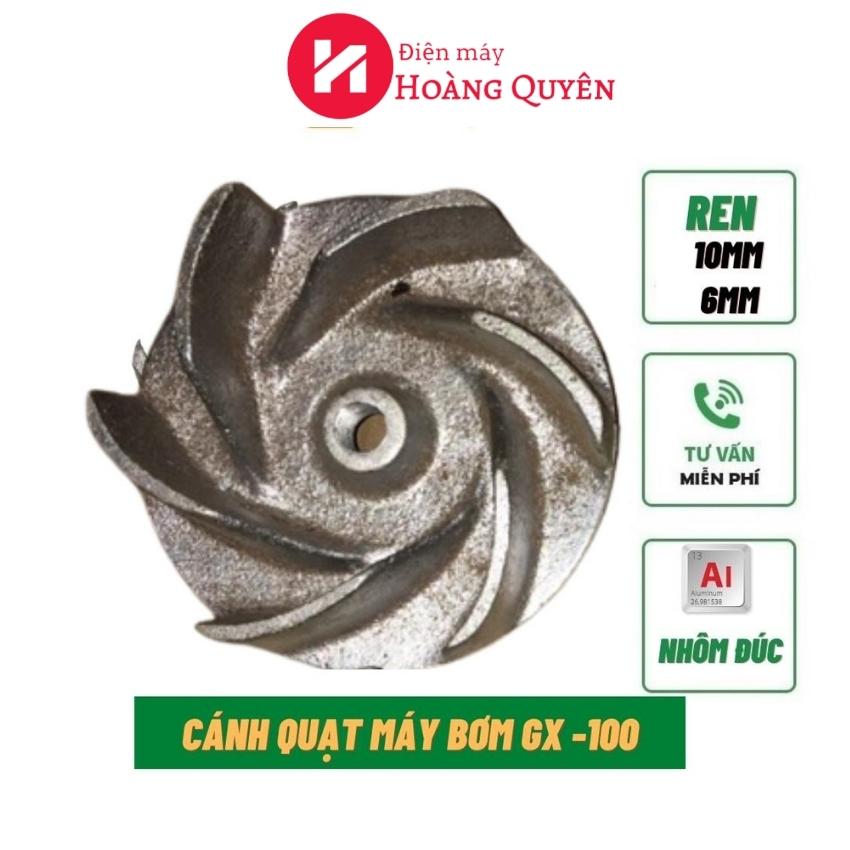 Cánh quạt máy bơm nước, cánh bơm ren 100mm