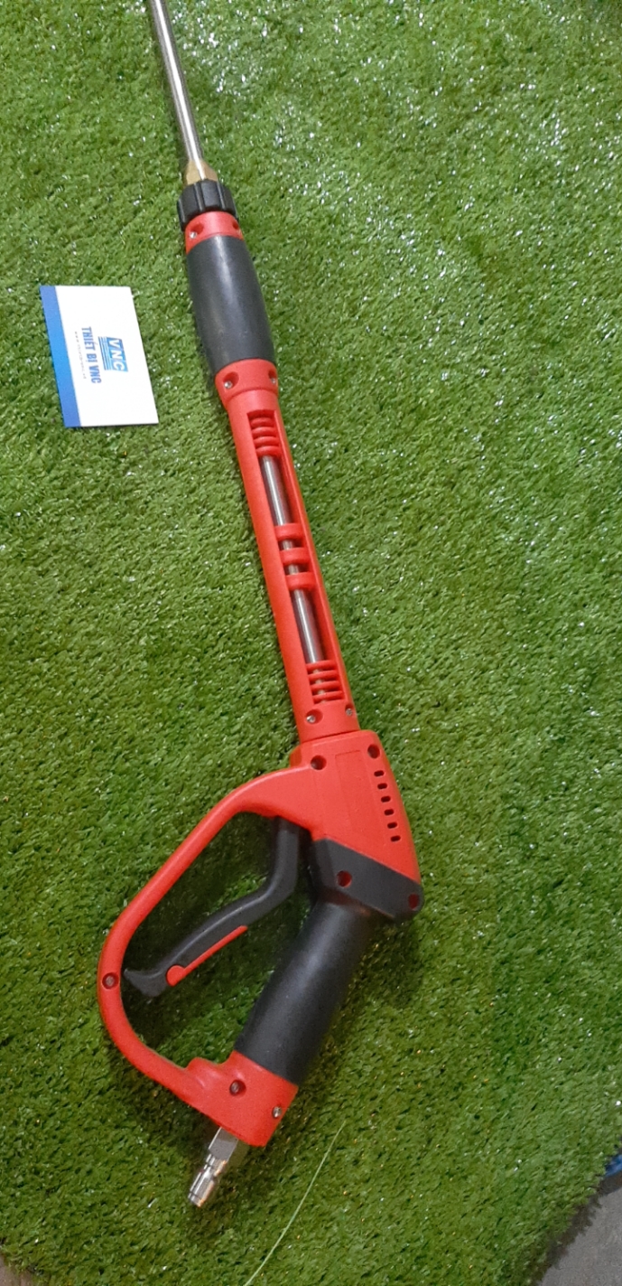 Súng rửa xe cao áp đỏ dài, ngắn áp max 5000psi