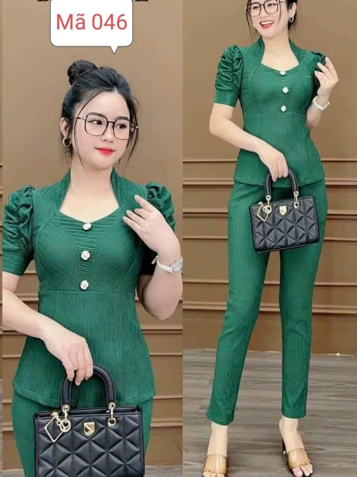 sét bộ thun nhật phối nút cực xinh