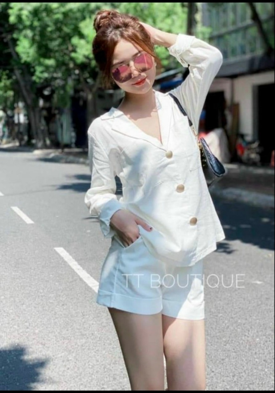 SÉT BỘ ÁO SƠMI QUẦN ĐÙI TRẺ TRUNG