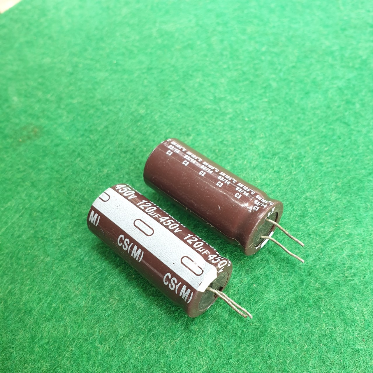 Tụ hóa 120uF 450V chân mềm 18x40mm